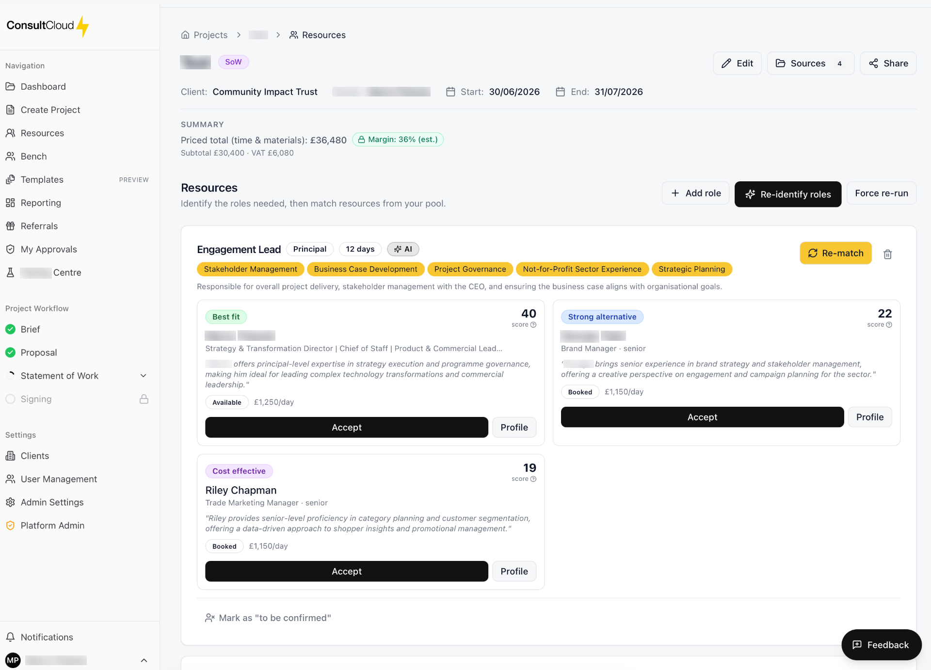 Resource Matching