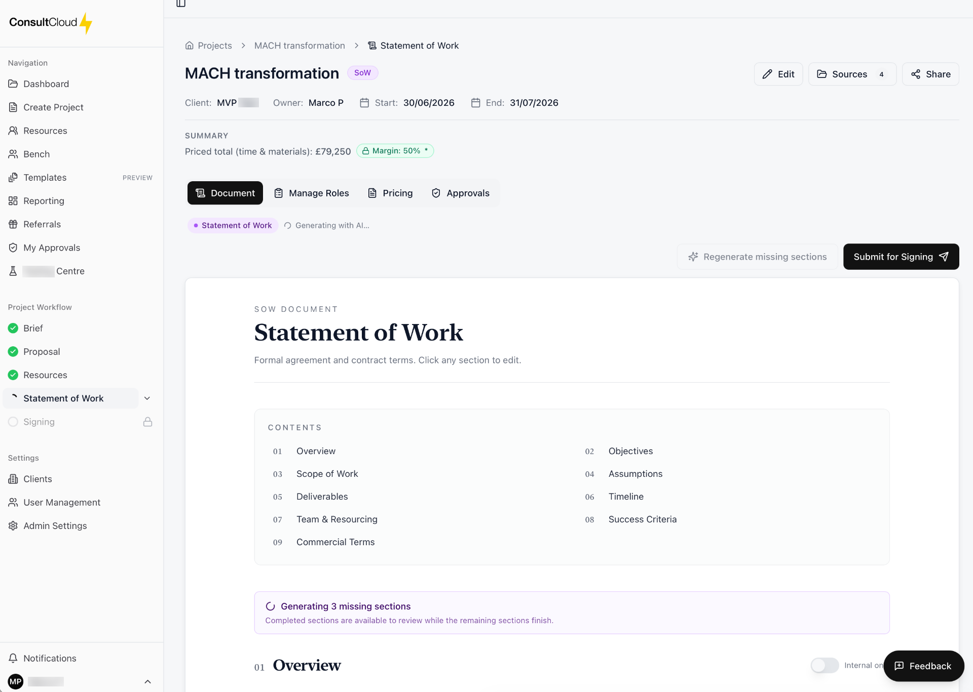 Statement of Work
